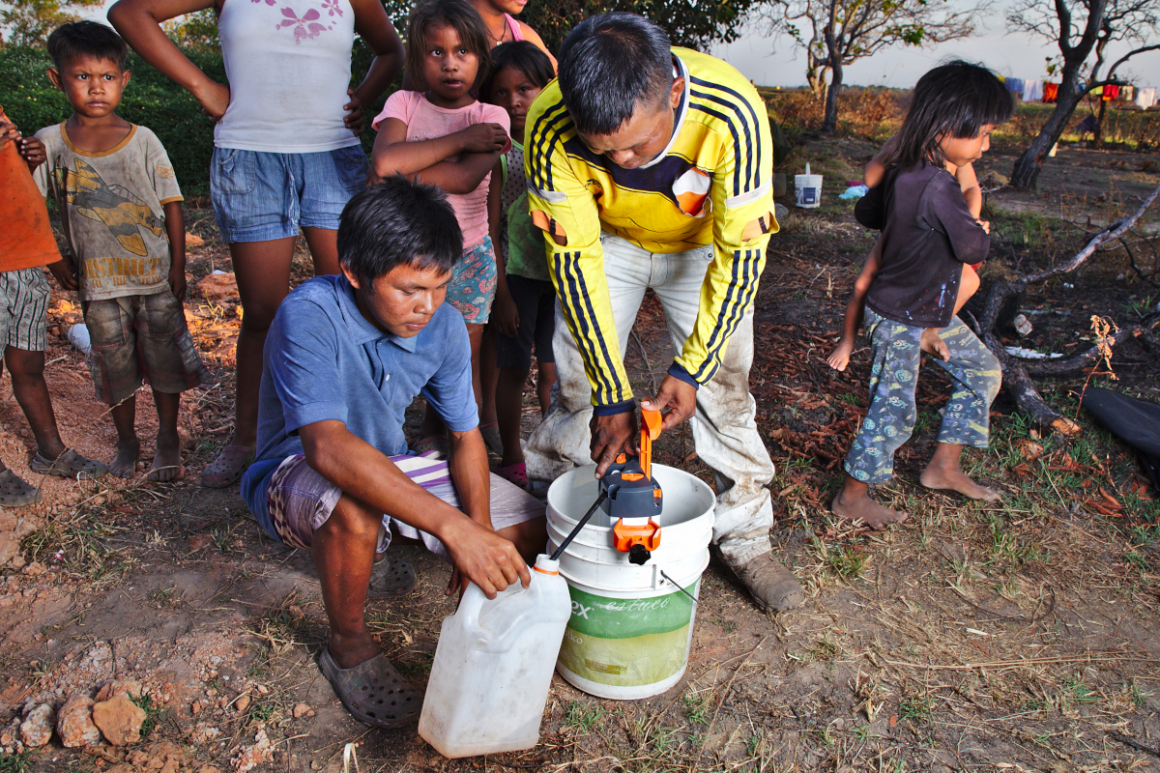 Water purifier in an indigenous community in Puerto Carreño, Colombia