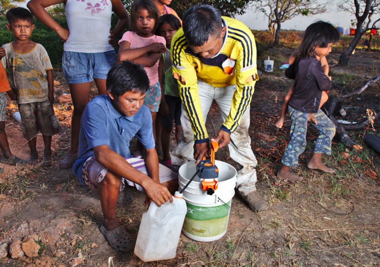 Water purifier in an indigenous community in Puerto Carreño, Colombia