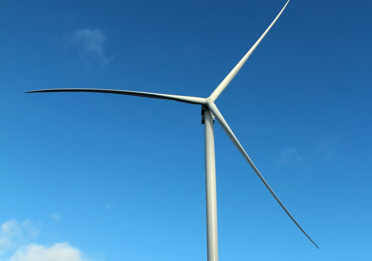 An offshore wind turbine in Atlantic France