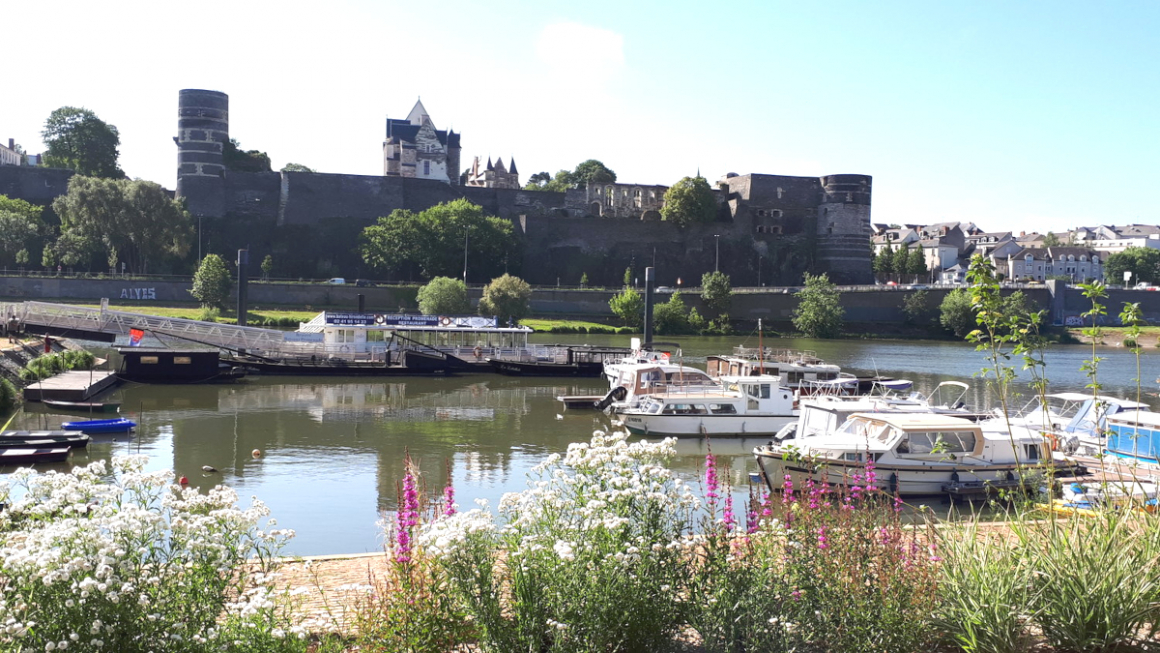 The city of Angers in Atlantic France