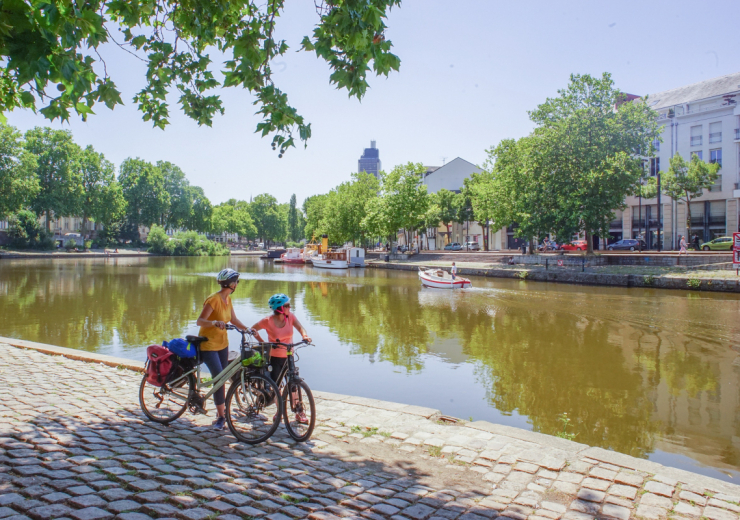 Nantes city in Atlantic France