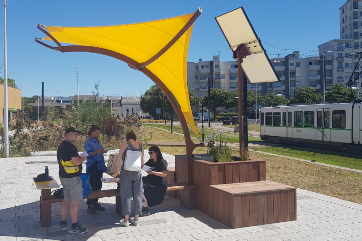 Coasis street furniture in Nantes