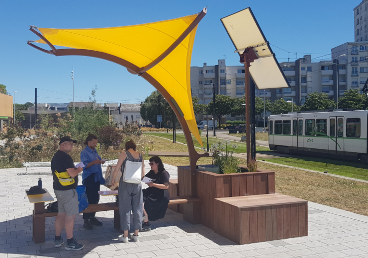 Coasis street furniture in Nantes