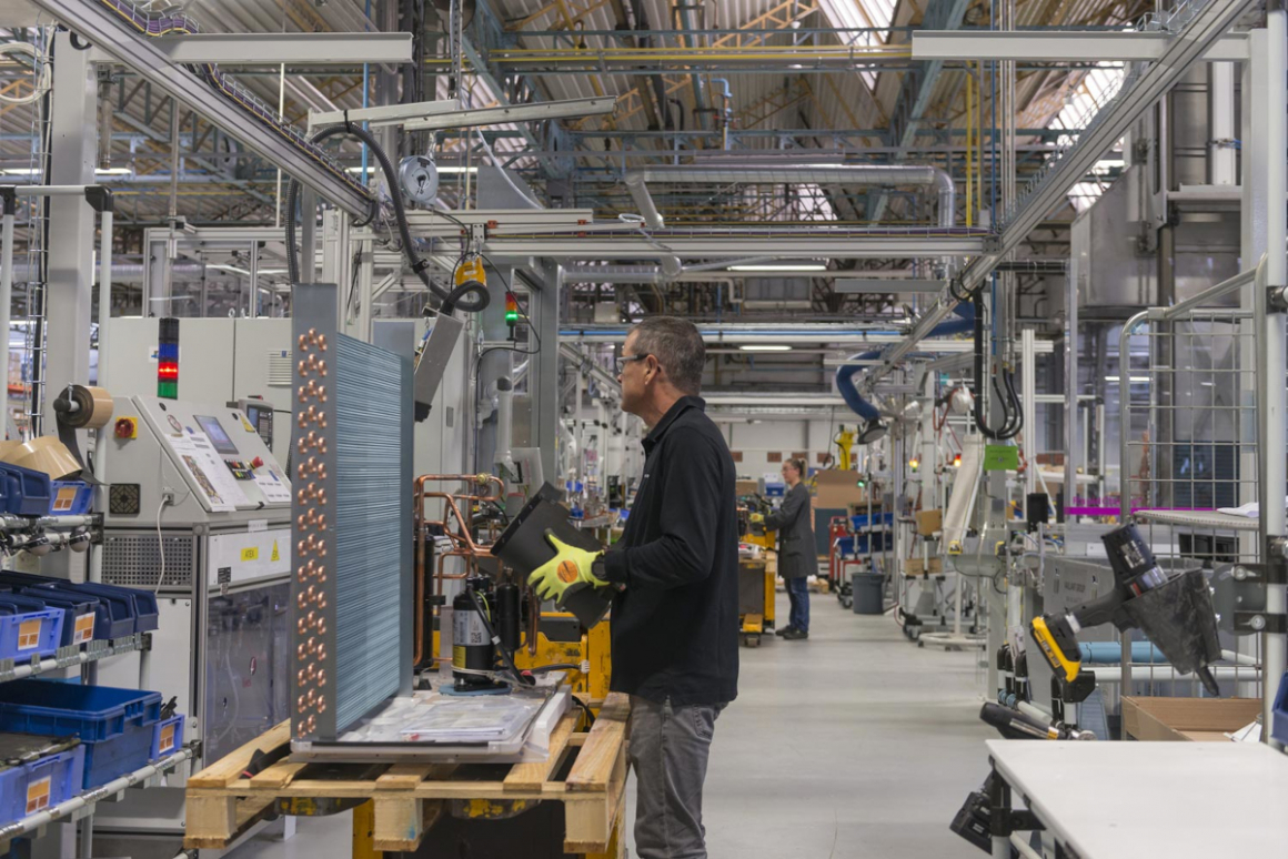 The factory of Saunier Duval (Vaillant) in Atlantic France