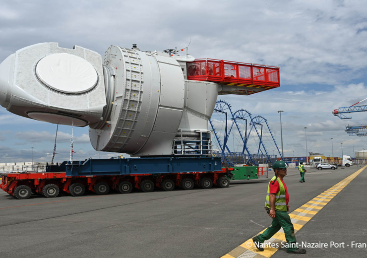 Wind turbine marine renewables Nantes Saint-Nazaire Port